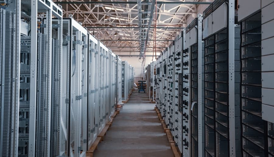 Server room aisle