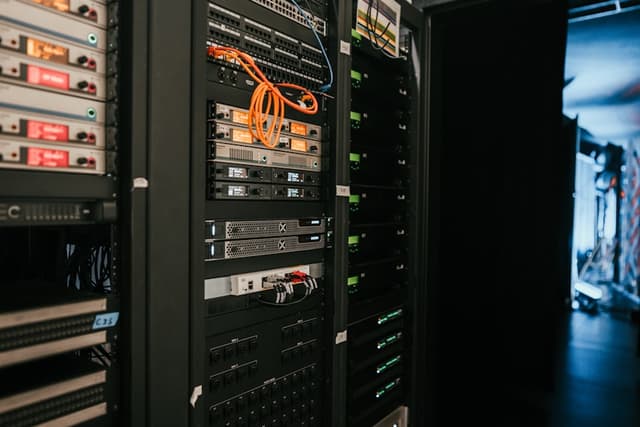Rack of servers